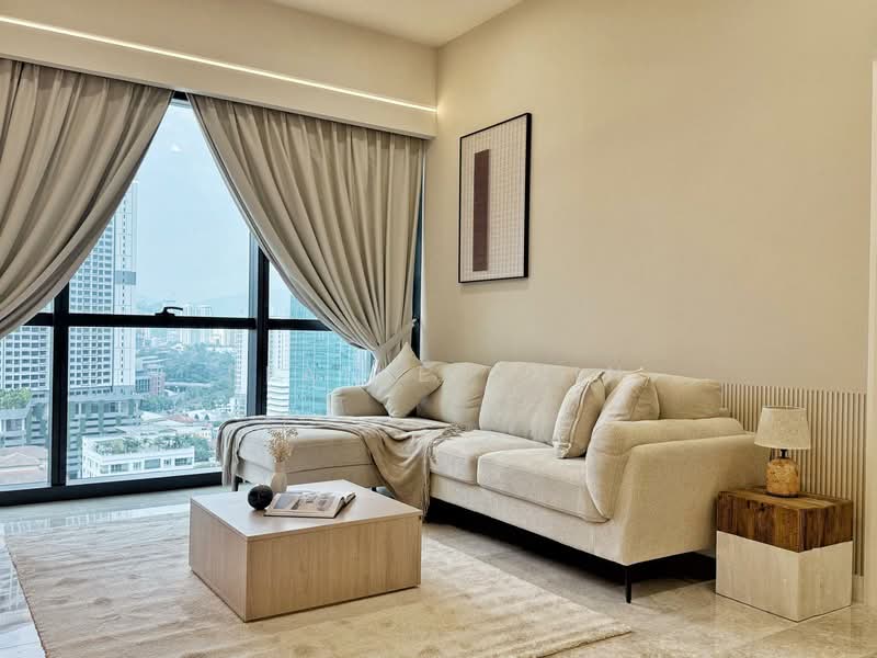 Service Residence for Rent at TRX Residences - Elaine Chin - Living Room - PropertyGuru.com.my