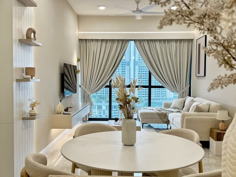 Service Residence for Rent at TRX Residences - Elaine Chin - Living Room - PropertyGuru.com.my