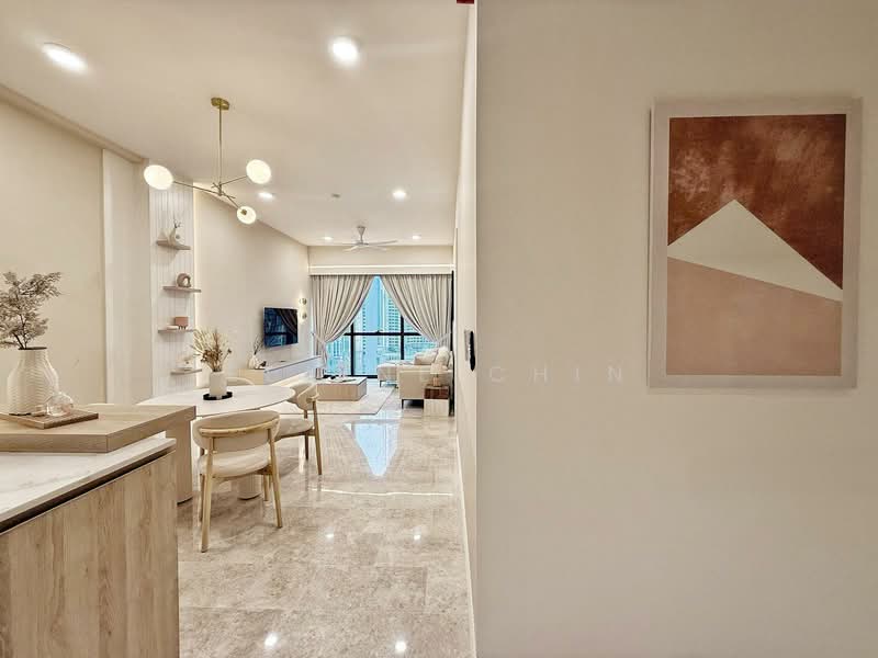 Service Residence for Rent at TRX Residences - Elaine Chin - Living Room - PropertyGuru.com.my