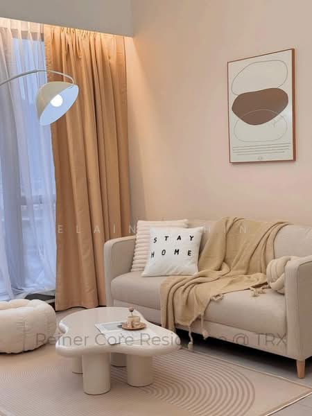 Service Residence for Rent at Core Residence @ TRX - Elaine Chin - Living Room - PropertyGuru.com.my