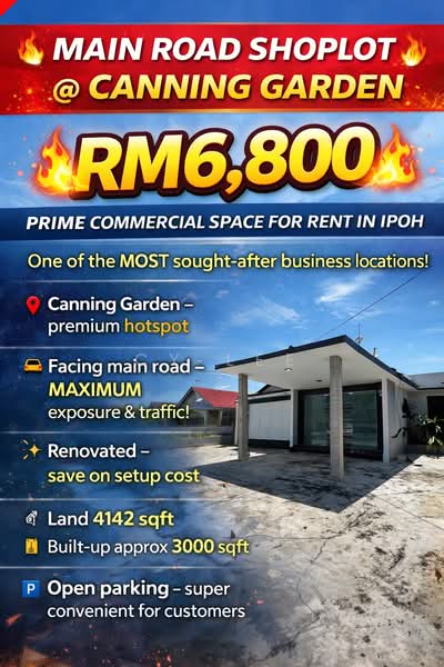 Commercial Bungalow for Rent in Taman Canning (Ipoh) - CY Lee - Exterior - PropertyGuru.com.my
