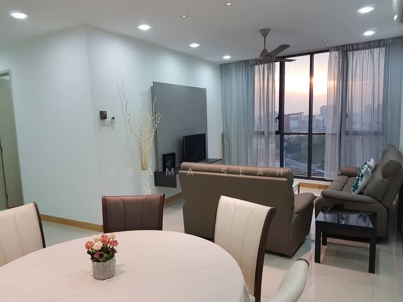 Service Residence for Sale at KL Gateway Residences - Obama Seah - Living Room - PropertyGuru.com.my