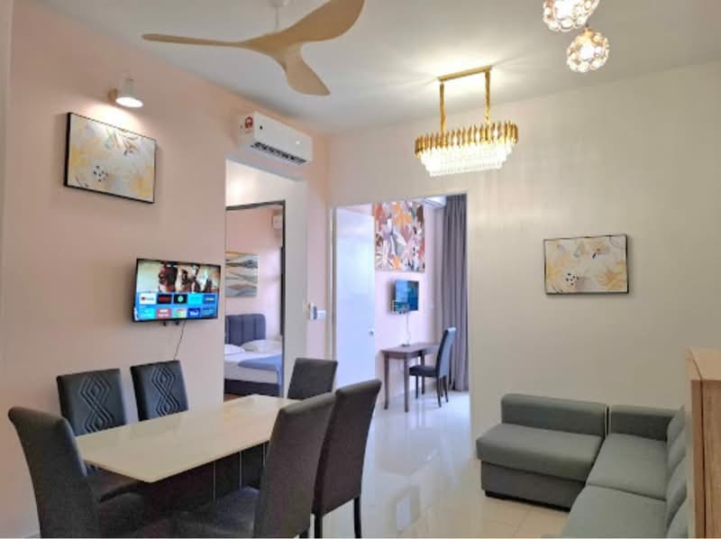 Service Residence for Rent at Zentro Residences Serviced Apartment - HK Lee - Living Room - PropertyGuru.com.my