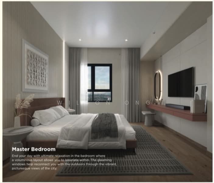Servis Apartment untuk Dijual di The Connaught One - Wilson Ong - Master Bedroom - PropertyGuru.com.my