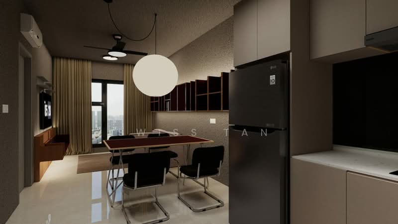 Kondominium untuk Disewa di Skyline KL - Swiss Tan - Dining Room - PropertyGuru.com.my