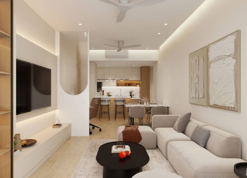 Servis Apartment untuk Dijual di Residensi Emas - James Chong - Living Room - PropertyGuru.com.my
