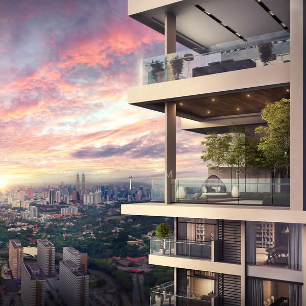 Service Residence for Sale at Met 1 Residences - William Lee - Balcony - PropertyGuru.com.my