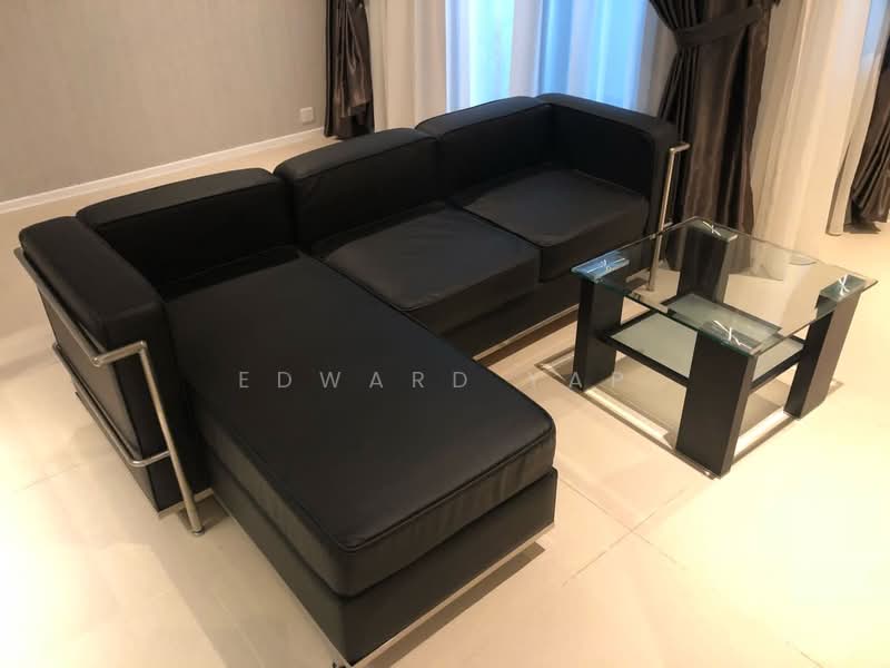 Servis Apartment untuk Disewa di Arcoris SOHO - Edward Yap - Living Room - PropertyGuru.com.my