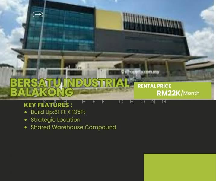 Gudang untuk Disewa di Balakong (Selangor) - Kah Hee Chong - PropertyGuru.com.my
