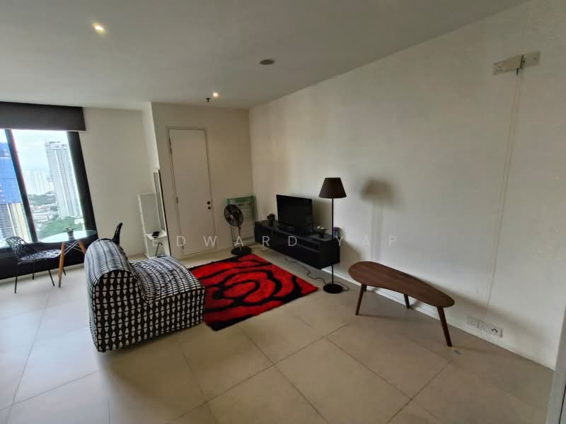 Service Residence for Rent at Arcoris Residences - Edward Yap - Living Room - PropertyGuru.com.my