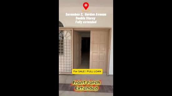 Rumah Teres untuk Dijual di Garden Avenue (Seremban 2) - SL Yap - PropertyGuru.com.my