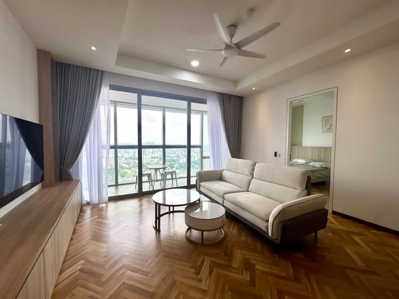 Service Residence for Rent at Southpoint Residences - Ashley Foo - Living Room Area - PropertyGuru.com.my