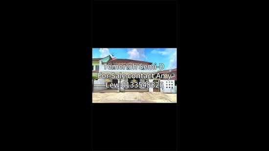 Semi-Detached House for Sale in Taman Sri Indera (Temerloh) - Amy Lew - PropertyGuru.com.my