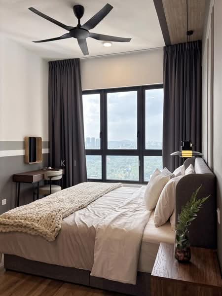 Service Residence for Rent at Sunway Belfield - Kim Ling - Master Bedroom - PropertyGuru.com.my