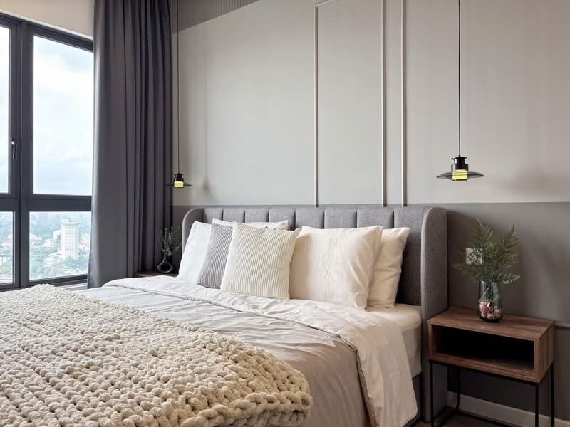 Service Residence for Rent at Sunway Belfield - Kim Ling - Master Bedroom - PropertyGuru.com.my