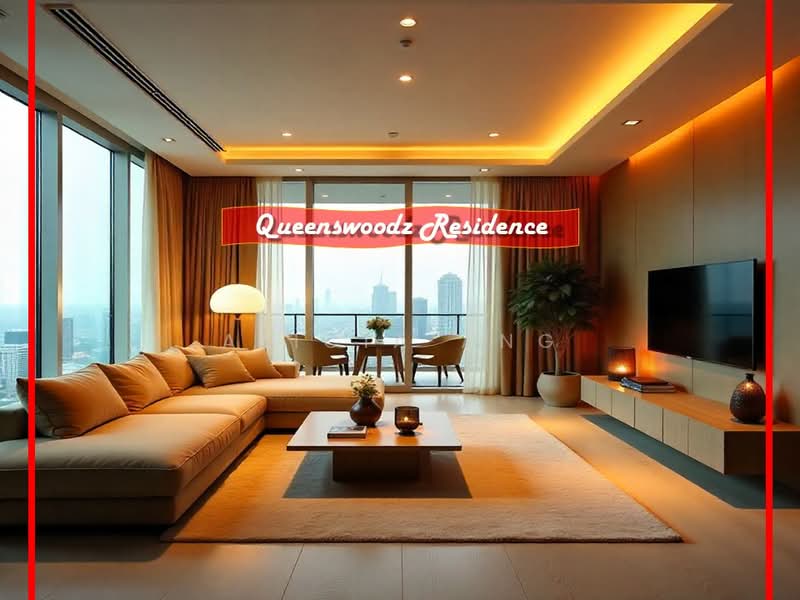 Servis Apartment untuk Dijual di The Queenwoodz @ Bukit Jalil - Alicia Ang - Living Room - PropertyGuru.com.my