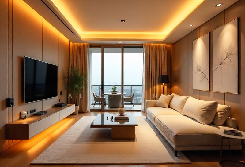 Servis Apartment untuk Dijual di The Queenwoodz @ Bukit Jalil - Alicia Ang - Living Room - PropertyGuru.com.my