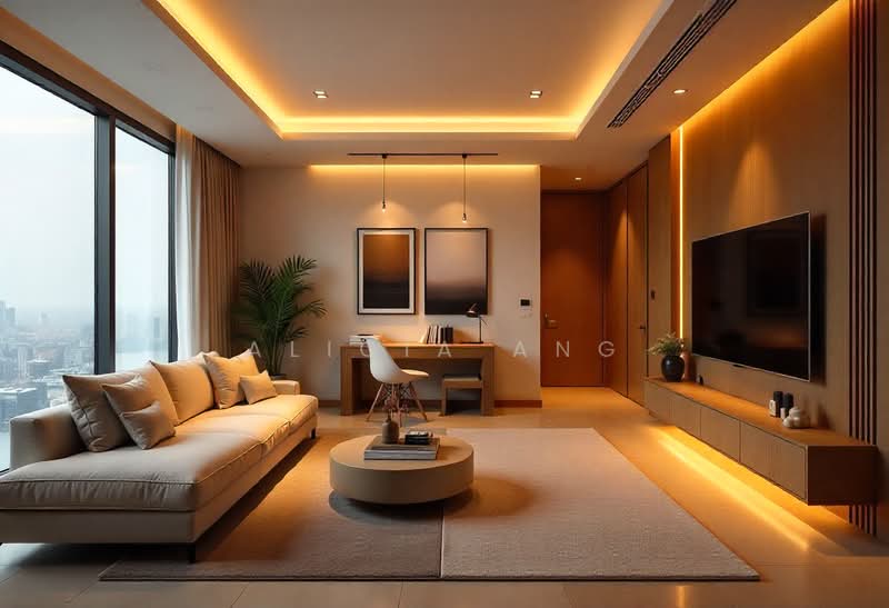 Servis Apartment untuk Dijual di The Queenwoodz @ Bukit Jalil - Alicia Ang - Living Room - PropertyGuru.com.my