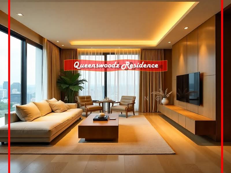 Servis Apartment untuk Dijual di The Queenwoodz @ Bukit Jalil - Alicia Ang - Living Room - PropertyGuru.com.my