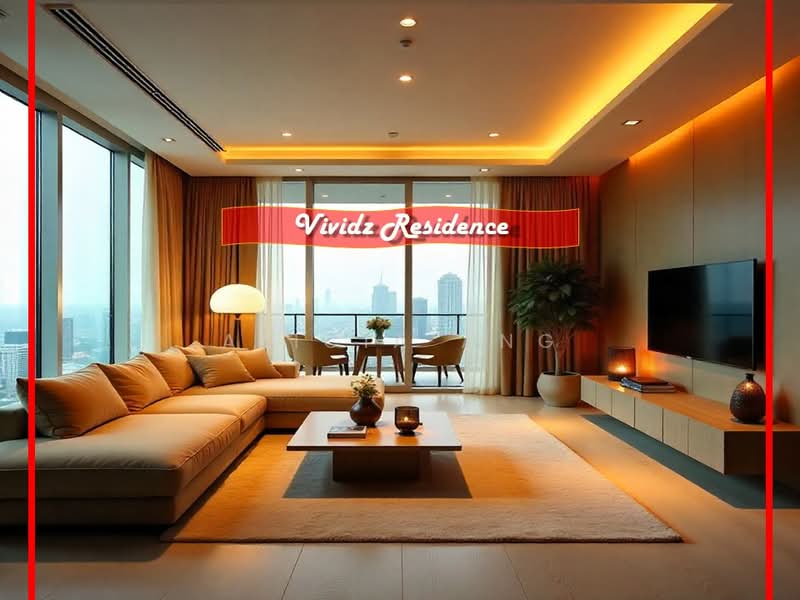 Service Residence for Sale at The Vividz - Alicia Ang - Living Room - PropertyGuru.com.my