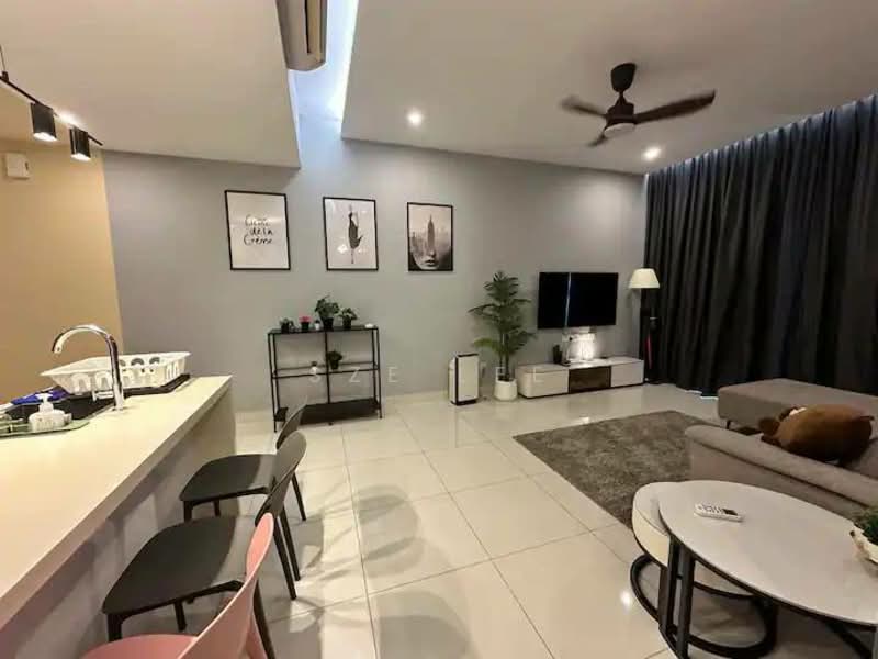 Servis Apartment untuk Disewa di Southkey Mosaic - Sze Lee - Living Room - PropertyGuru.com.my
