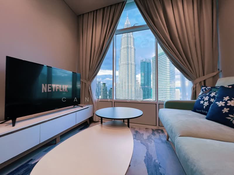 Service Residence for Sale at Sky Suites @ KLCC - Candy Soon - Living Room - PropertyGuru.com.my