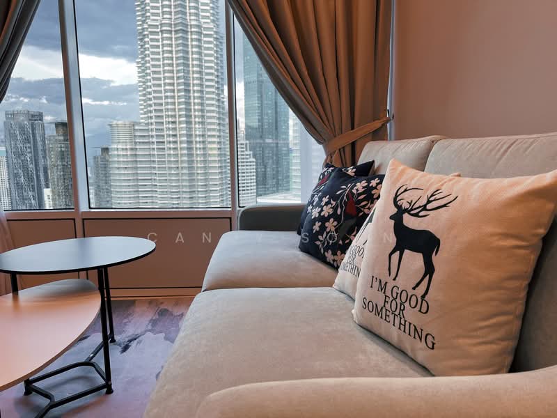 Service Residence for Sale at Sky Suites @ KLCC - Candy Soon - Living Room - PropertyGuru.com.my