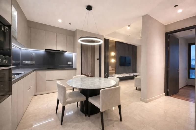 Servis Apartment untuk Disewa di Marriott Residence @ Gurney - Sally Khoo - Kitchen - PropertyGuru.com.my