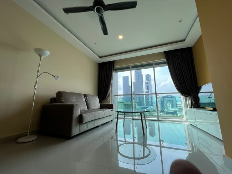 Servis Apartment untuk Dijual di Solaris Dutamas - Edward Low - Living Room - PropertyGuru.com.my