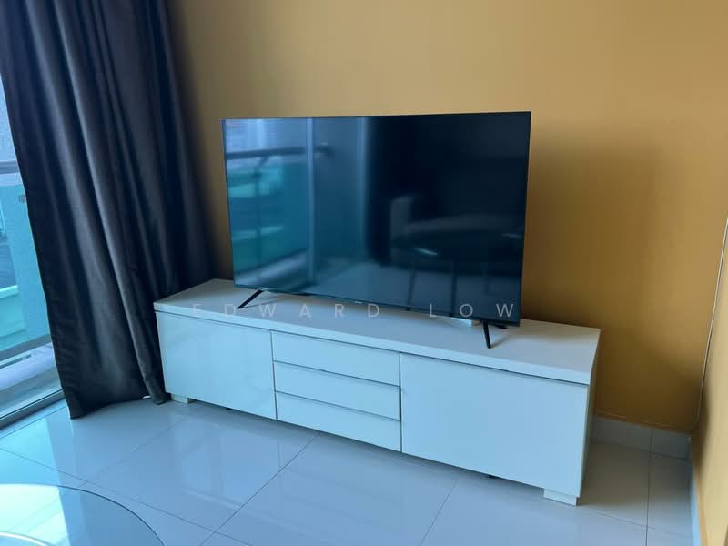 Servis Apartment untuk Dijual di Solaris Dutamas - Edward Low - Living Room - PropertyGuru.com.my