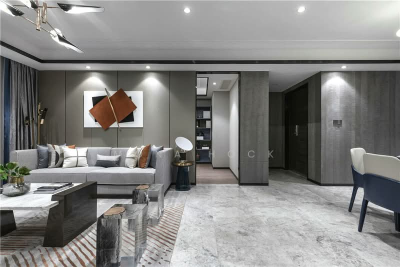 Servis Apartment untuk Dijual di Aster Hill - Mona Hock - Living Room - PropertyGuru.com.my