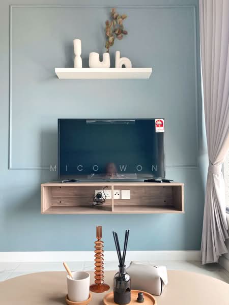 Service Residence for Rent at Cubic Botanical - Mico Wong - Living Room - PropertyGuru.com.my