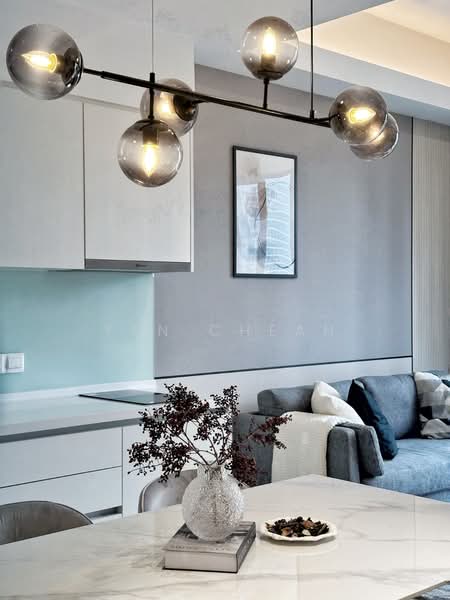 Service Residence for Rent at The Sentral Suites - Yen Cheah - Living Room - PropertyGuru.com.my