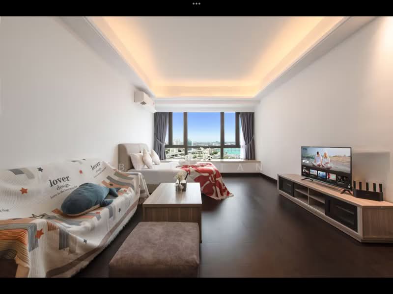 Condominium for Sale at R&F Princess Cove Phase 2-Seine Region - Bella Tan - Living Room - PropertyGuru.com.my