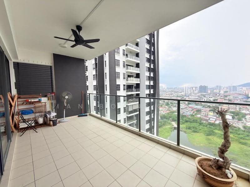 Kondominium untuk Dijual di Lakeville Residence - Kian Boon Chee - Balcony - PropertyGuru.com.my