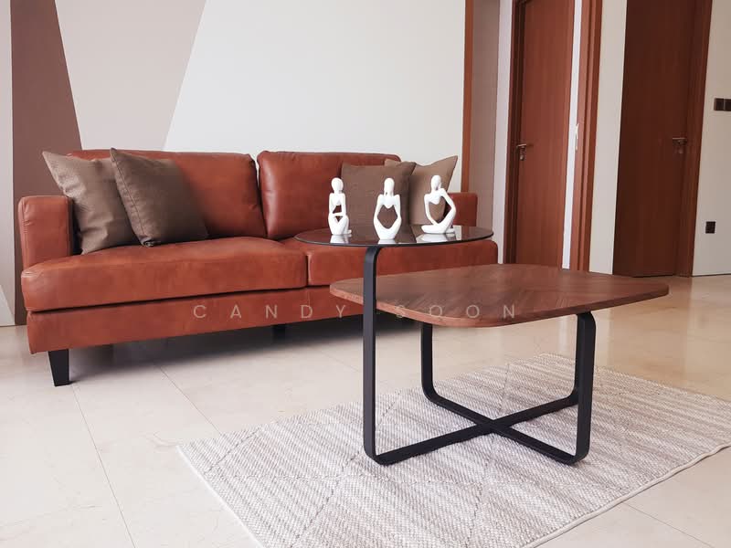 Servis Apartment untuk Disewa di Vortex KLCC - Candy Soon - Living Room - PropertyGuru.com.my