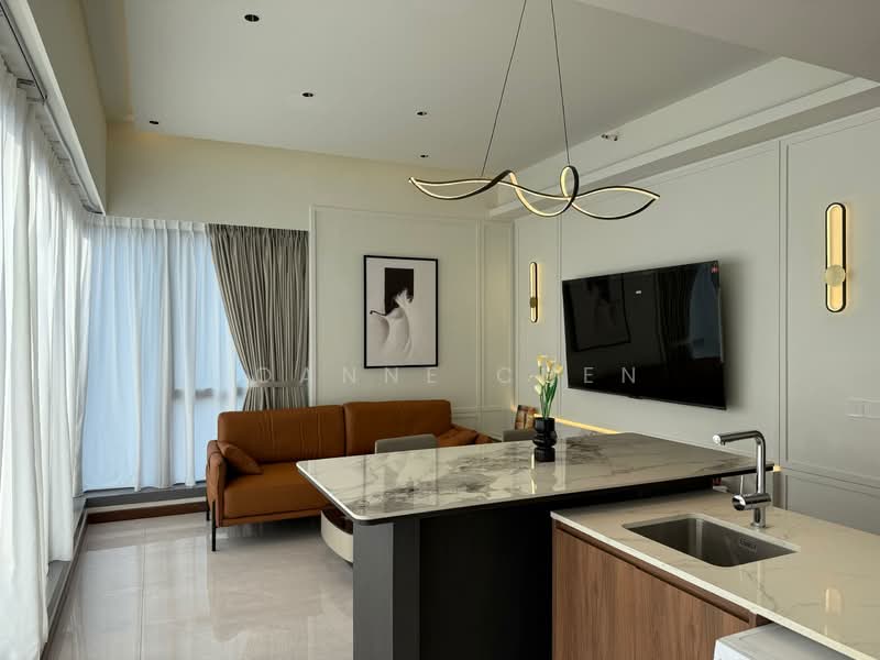 Servis Apartment untuk Disewa di Core Residence @ TRX - Joanne Chen - Living Room - PropertyGuru.com.my