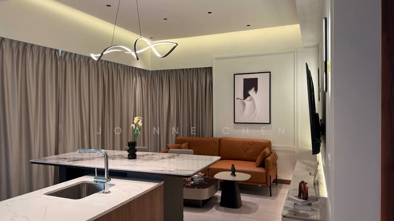 Servis Apartment untuk Disewa di Core Residence @ TRX - Joanne Chen - Living Room - PropertyGuru.com.my