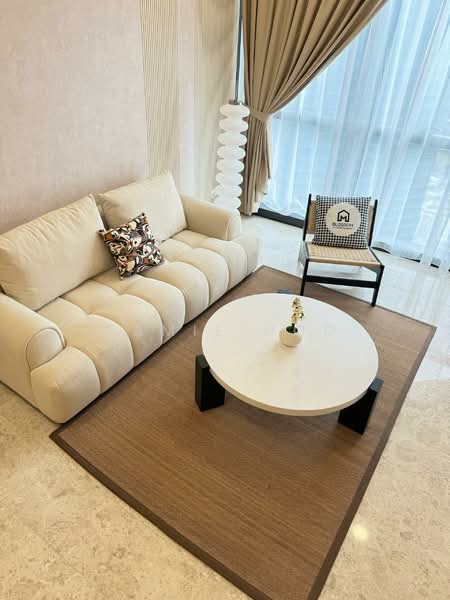 Service Residence for Rent at TRX Residences - Camie Hoo - Living Room - PropertyGuru.com.my