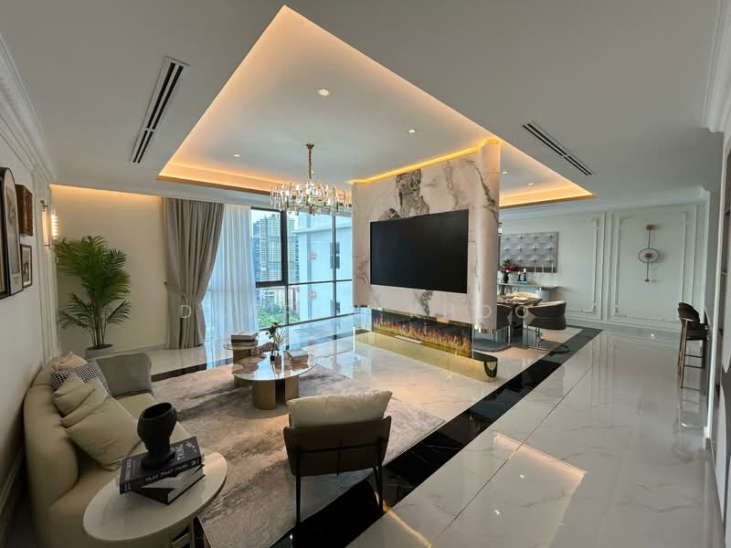 Kondominium untuk Dijual di Capella Embassy (D'Rapport Residences) - Darren Khoo - Living Room - PropertyGuru.com.my