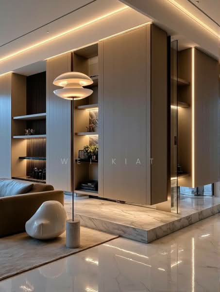 Service Residence for Sale at Khaya Residences - Wei Kiat - Living Room - PropertyGuru.com.my