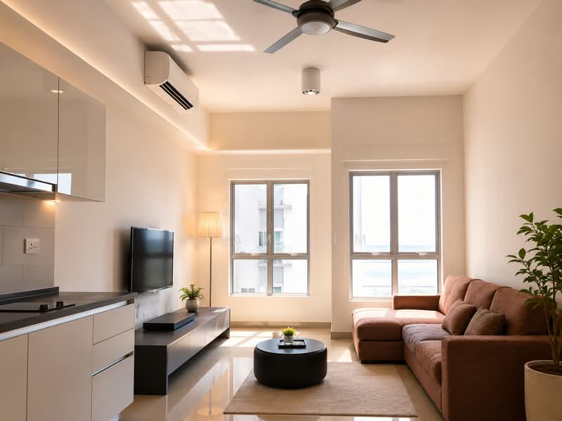 Kondominium untuk Disewa di The Wharf Residence - Adam Lim - Living Room - PropertyGuru.com.my