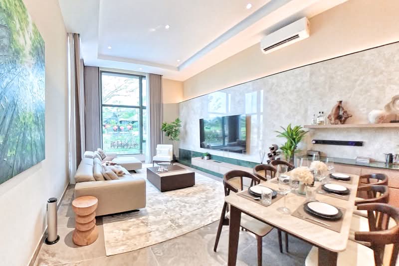 Cluster House for Sale in Forest City (Gelang Patah) - Purple Heng - Living Room - PropertyGuru.com.my
