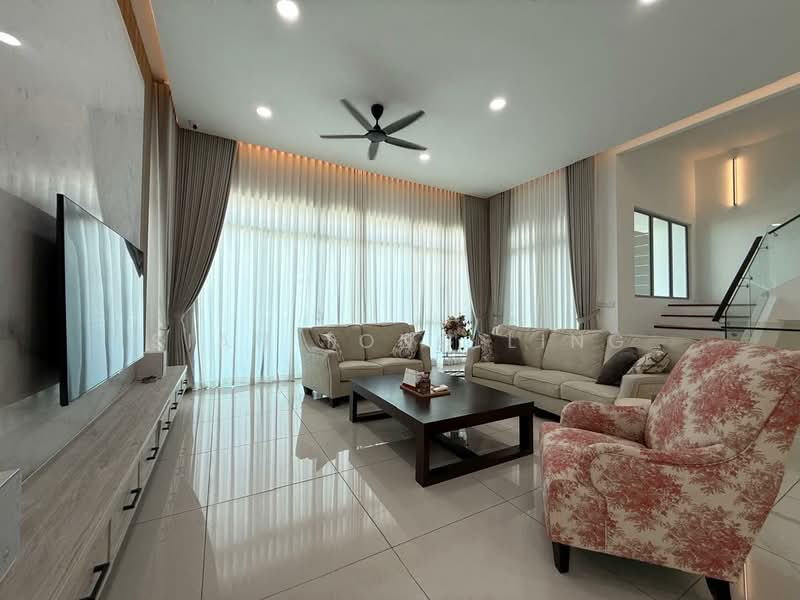 Condominium for Sale at The Cove Semi-Detached @ Horizon Hills - Siau Tong Ling - Living Room - PropertyGuru.com.my