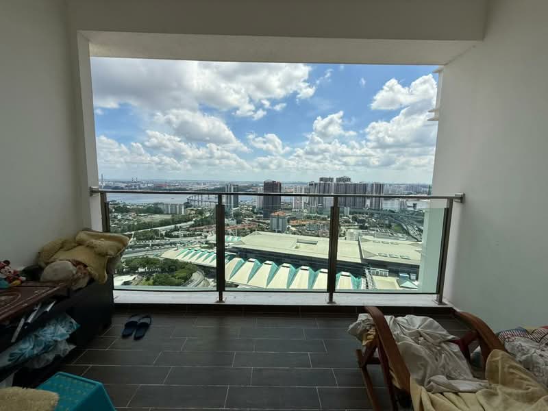 Servis Apartment untuk Dijual di TriTower Residence @ Johor Bahru Sentral - Jennie Ooi - Balcony - PropertyGuru.com.my