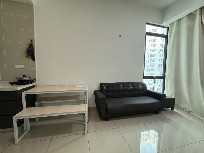 Service Residence for Rent at Wave @ Marina Cove - Cherry Tan - Living Room - PropertyGuru.com.my