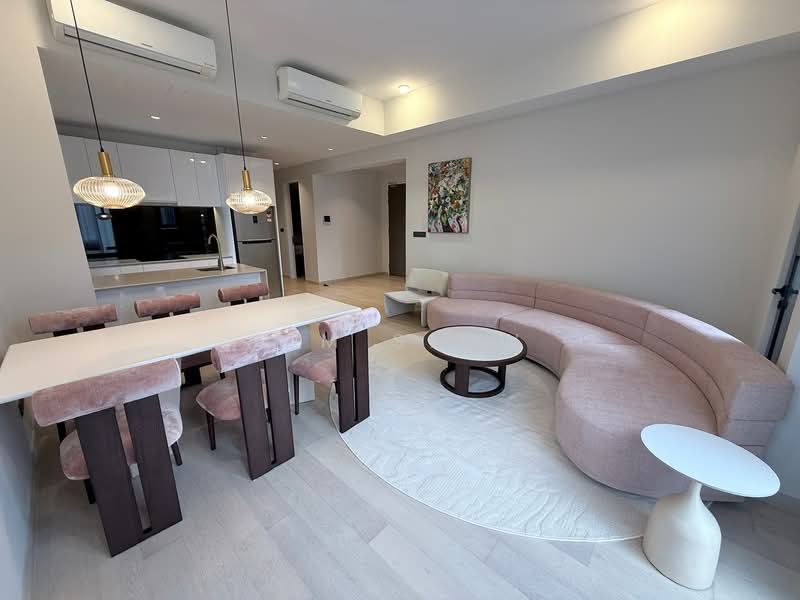 Service Residence for Rent at Star Residences Two - Tim Siow - Living Room - PropertyGuru.com.my