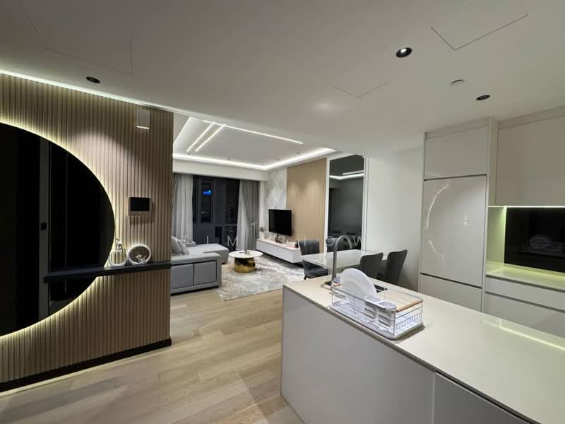 Service Residence for Rent at Star Residences Three - Tim Siow - Living Room - PropertyGuru.com.my