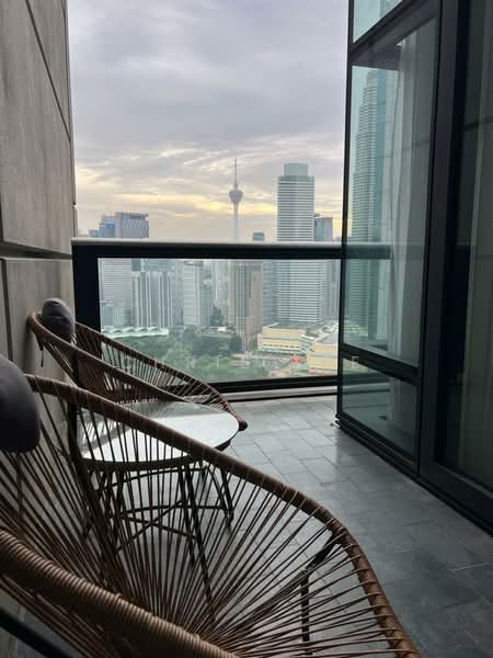 Kondominium untuk Disewa di Condominium @ The Troika - Chris Lee - Balcony - PropertyGuru.com.my