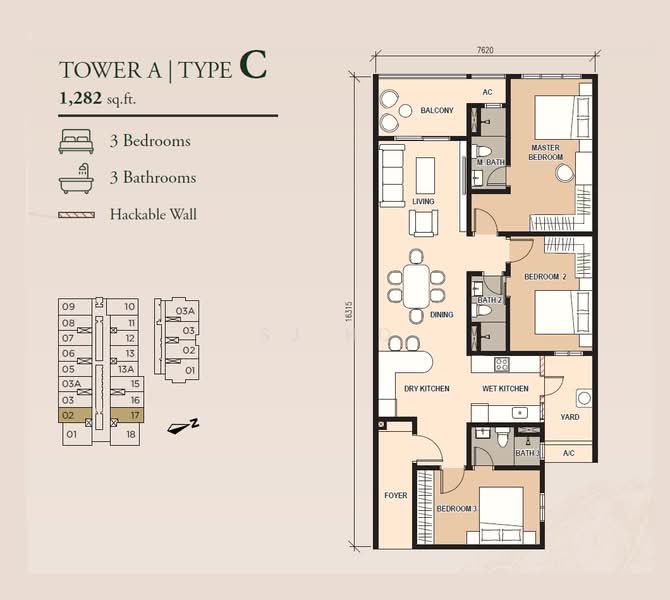 Service Residence for Sale at Pinnacle Bukit Gambier - SJ Ho - PropertyGuru.com.my